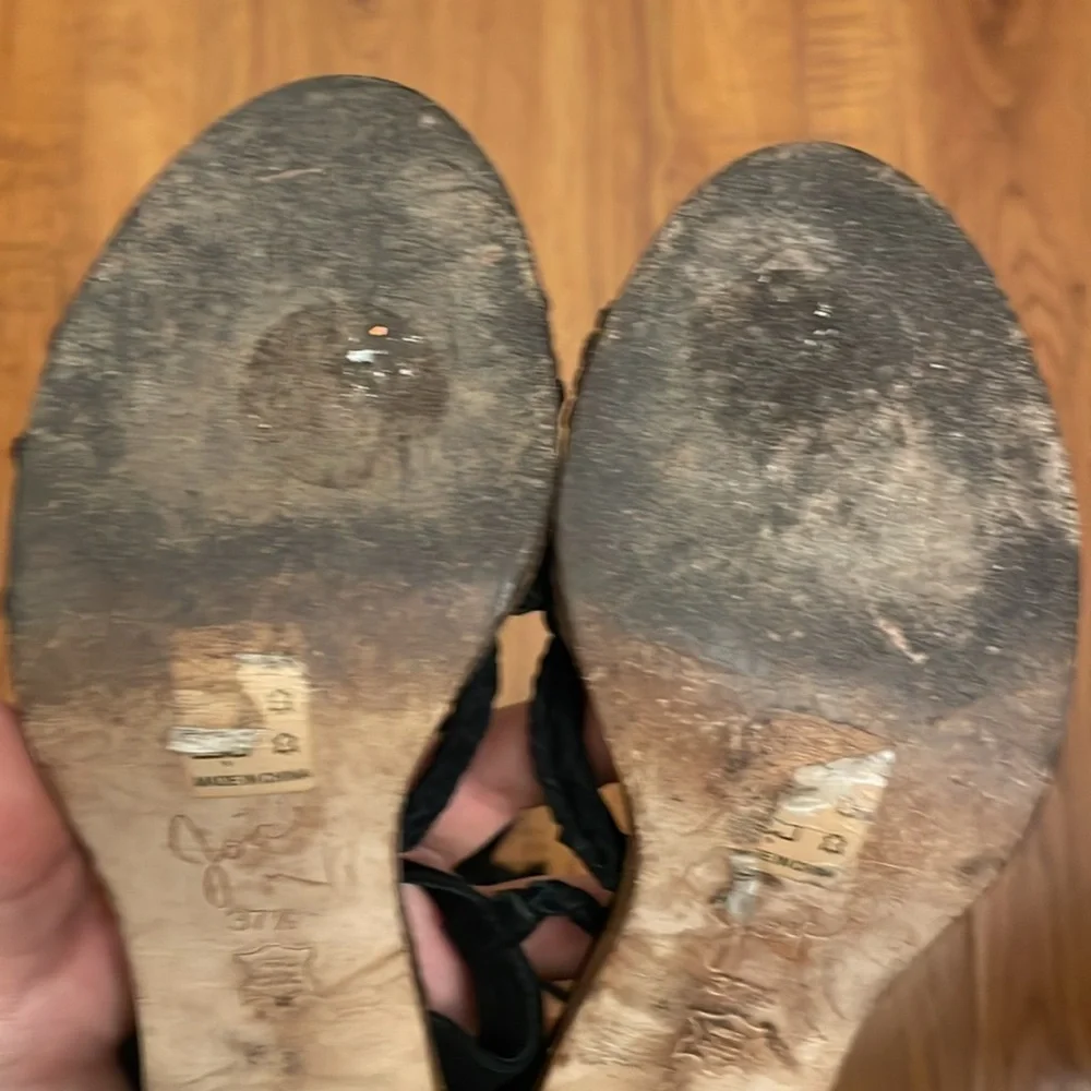 3 for $25! JOIE Banji Sandals Black Women’s Sz 37.5 / 7‎ - Picture 5 of 10